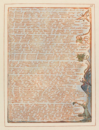 Jerusalem, Tafel 13 von William Blake